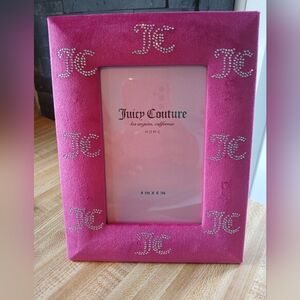 Juicy Couture Pink Picture Frame with Silver Accents